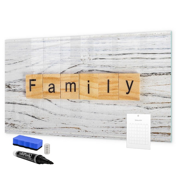 Magnetic dry erase board Board for photos and notes