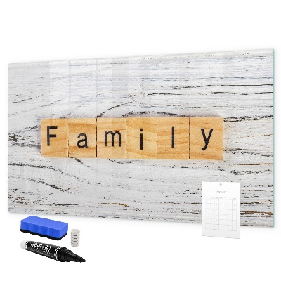 Magnetic dry erase board Board for photos and notes