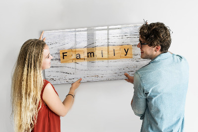 Magnetic dry erase board Board for photos and notes