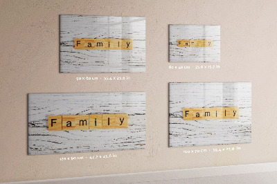 Magnetic dry erase board Board for photos and notes