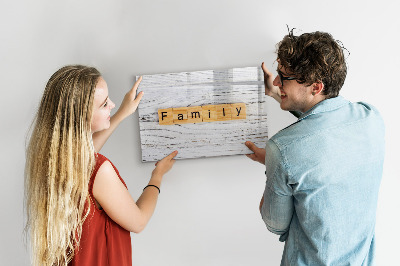 Magnetic dry erase board Board for photos and notes