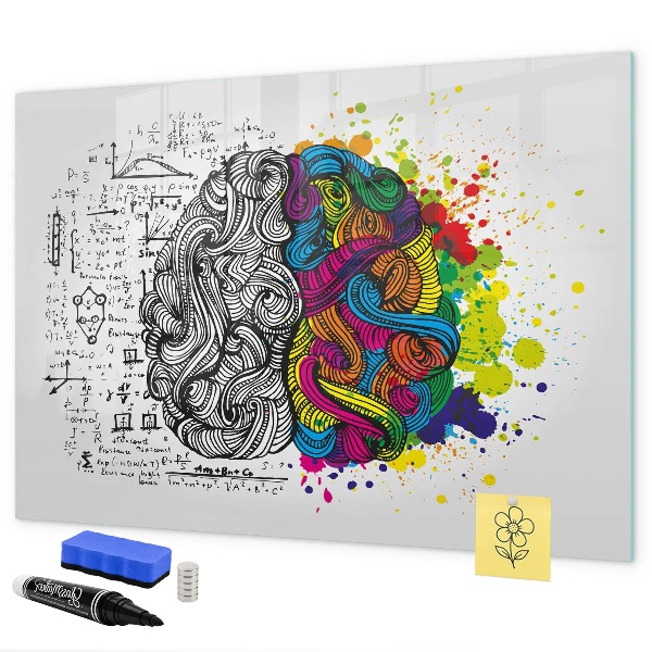 Magnetic dry erase board A creative space for memories and ideas