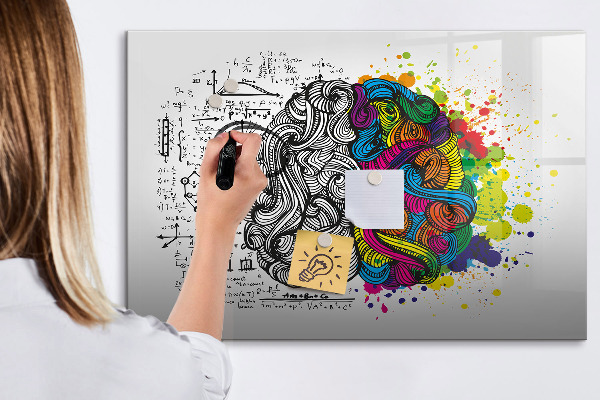 Magnetic dry erase board A creative space for memories and ideas