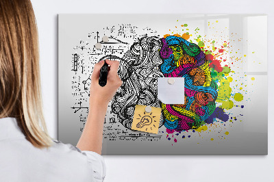 Magnetic dry erase board A creative space for memories and ideas
