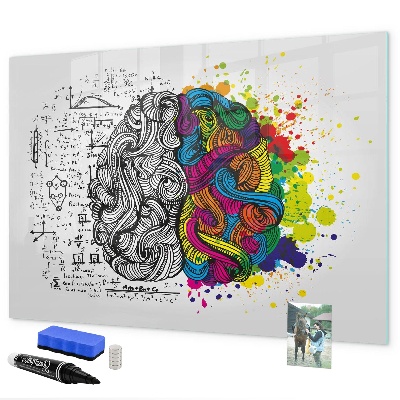 Magnetic dry erase board A creative space for memories and ideas