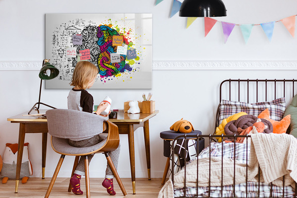Magnetic dry erase board A creative space for memories and ideas