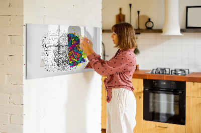 Magnetic dry erase board A creative space for memories and ideas