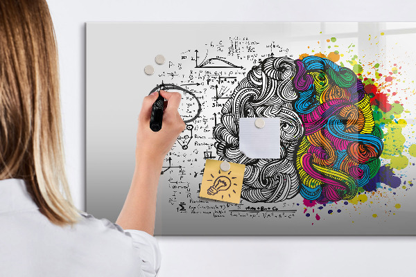 Magnetic dry erase board A creative space for memories and ideas