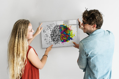 Magnetic dry erase board A creative space for memories and ideas