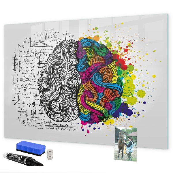 Magnetic dry erase board A creative space for memories and ideas