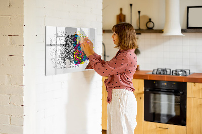 Magnetic dry erase board A creative space for memories and ideas