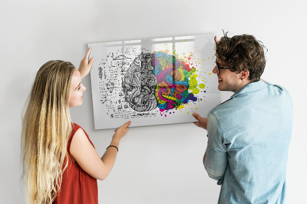 Magnetic dry erase board A creative space for memories and ideas