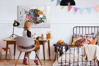 Magnetic dry erase board A creative space for memories and ideas