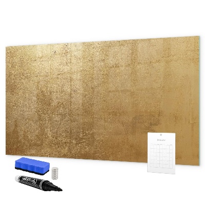 Dry erase board magnetic Gold board for notes and photos
