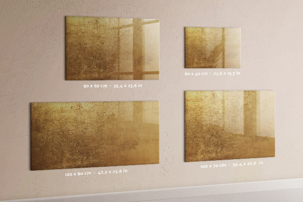 Dry erase board magnetic Gold board for notes and photos