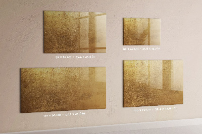 Dry erase board magnetic Gold board for notes and photos