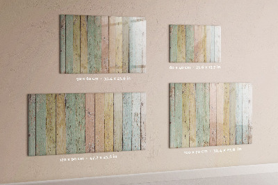 Magnetic dry erase board A colorful board for photos and notes