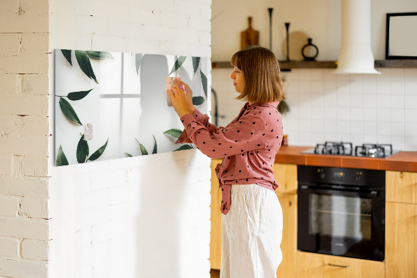 Dry erase board magnetic Stylish memo board with plants