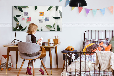 Dry erase board magnetic Stylish memo board with plants