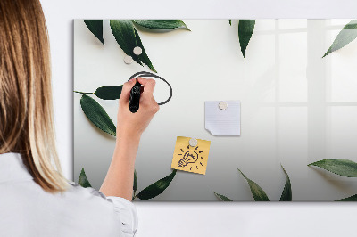 Dry erase board magnetic Stylish memo board with plants