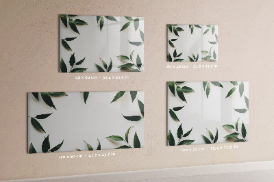 Dry erase board magnetic Stylish memo board with plants