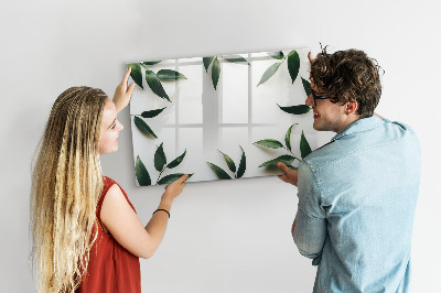 Dry erase board magnetic Stylish memo board with plants