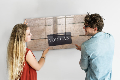Magnetic dry erase board Creative board for photos and notes