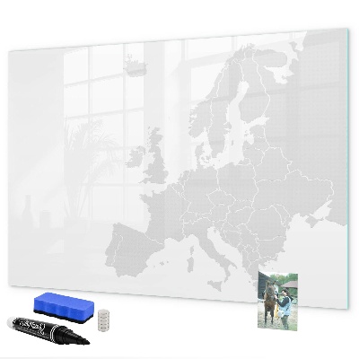Magnetic dry erase board Interactive poster for photos and notes