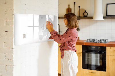 Magnetic dry erase board Interactive poster for photos and notes