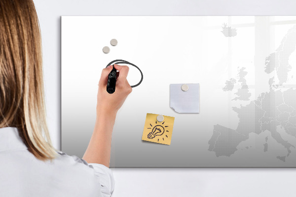 Magnetic dry erase board Interactive poster for photos and notes