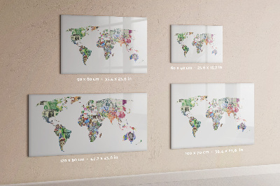 Magnetic dry erase board Interactive poster for photos and notes