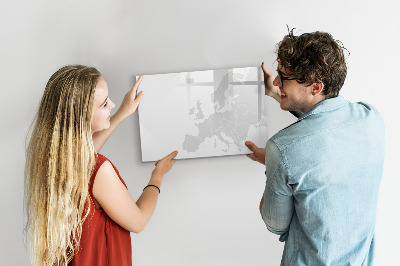 Magnetic dry erase board Interactive poster for photos and notes