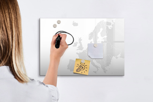 Magnetic dry erase board Interactive poster for photos and notes