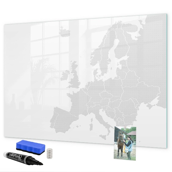 Magnetic dry erase board Interactive poster for photos and notes