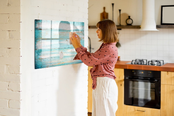 Dry erase board magnetic A colorful board for notes and photos