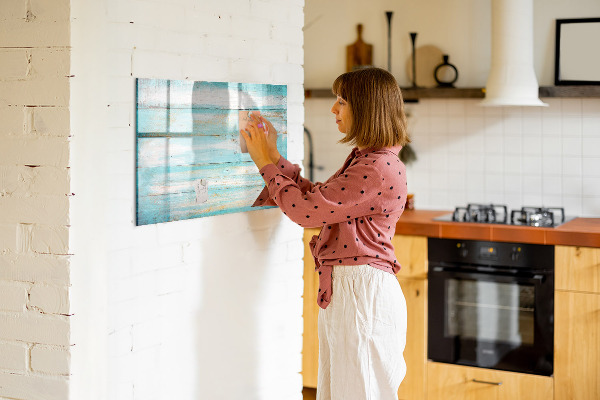 Dry erase board magnetic A colorful board for notes and photos