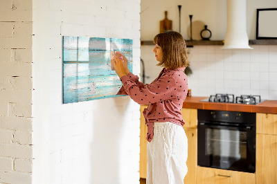 Dry erase board magnetic A colorful board for notes and photos