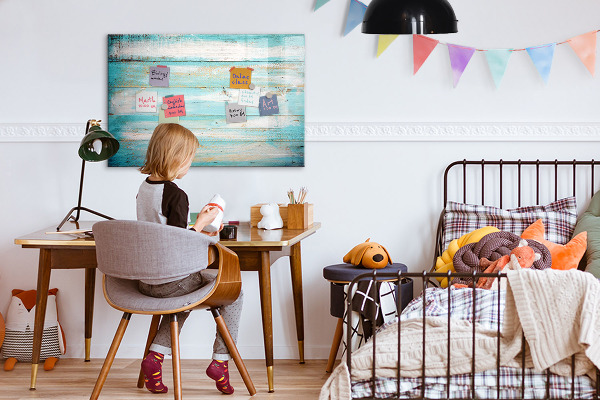 Dry erase board magnetic A colorful board for notes and photos