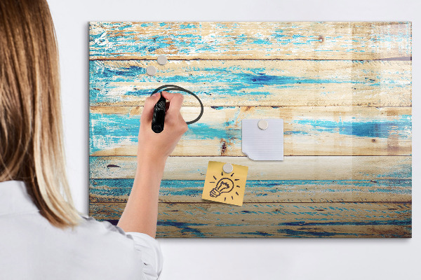Magnetic dry erase board Stylish board for photos and notes