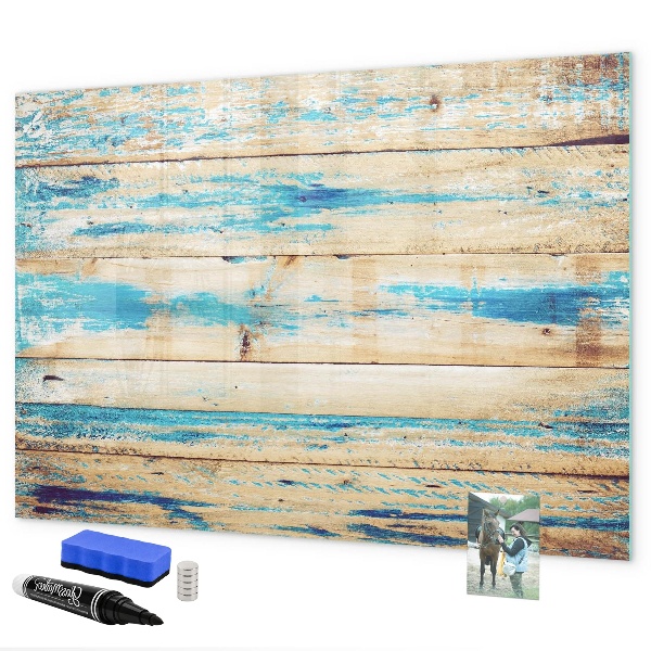 Magnetic dry erase board Stylish board for photos and notes