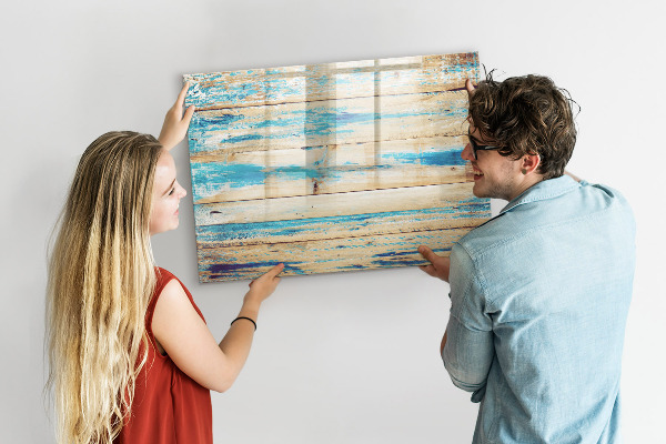 Magnetic dry erase board Stylish board for photos and notes