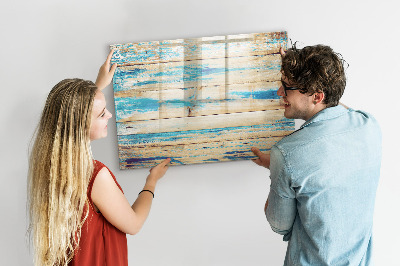 Magnetic dry erase board Stylish board for photos and notes
