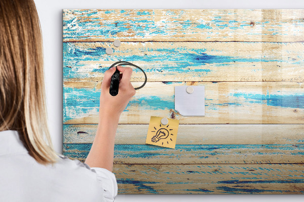 Magnetic dry erase board Stylish board for photos and notes