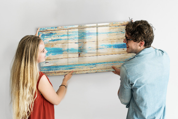 Magnetic dry erase board Stylish board for photos and notes