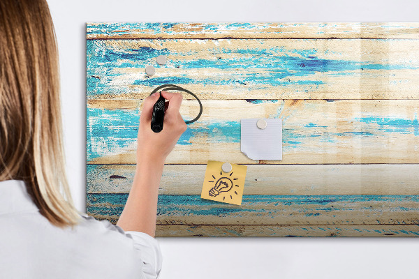 Magnetic dry erase board Stylish board for photos and notes