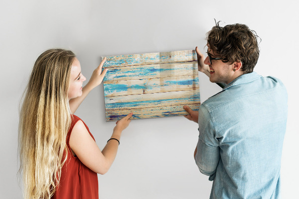 Magnetic dry erase board Stylish board for photos and notes
