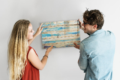Magnetic dry erase board Stylish board for photos and notes