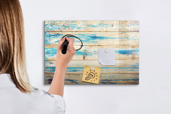 Magnetic dry erase board Stylish board for photos and notes