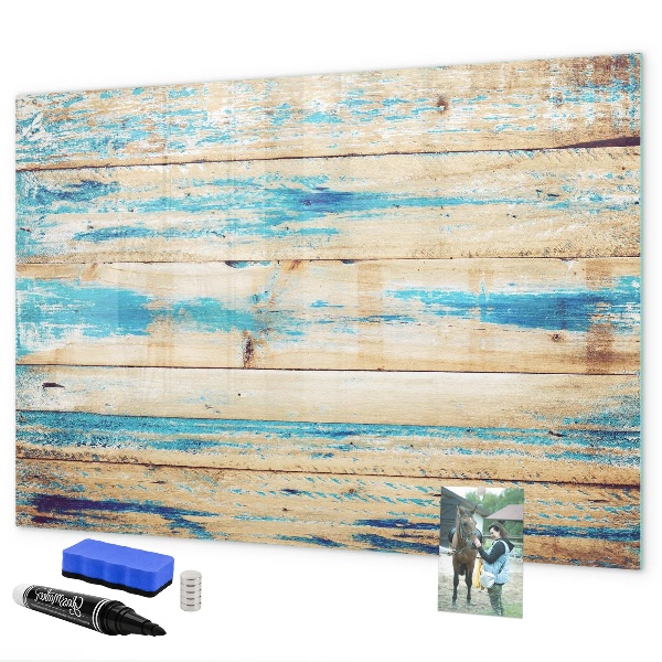 Magnetic dry erase board Stylish board for photos and notes