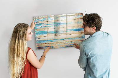Magnetic dry erase board Stylish board for photos and notes